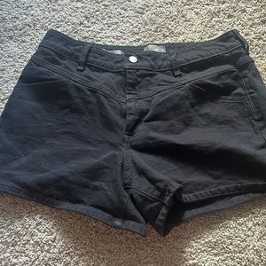 High waist black shorts